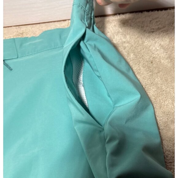 Far West Swim Shorts Mens Turquoise Drawstring 2XL Elastic Waist Pocket Lining - Picture 4 of 10